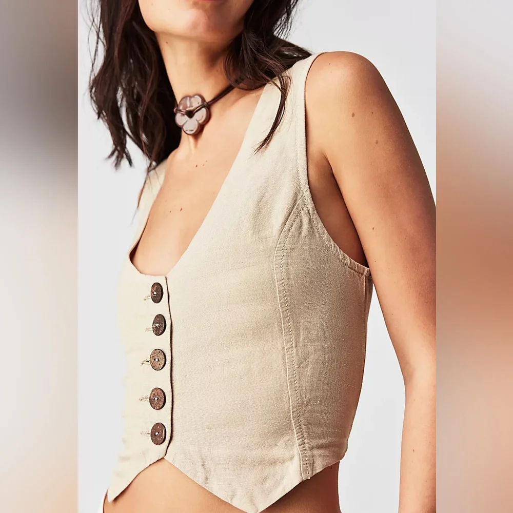 FREE PEOPLE Reisling Vest NWT - Picture 4 of 10